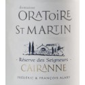 Domaine de l'Oratoire Saint-Martin Cairanne "Réserve des Seigneurs" rouge 2017 etiquette