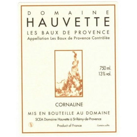 Domaine Hauvette "Cornaline" rouge 2014 etiquette