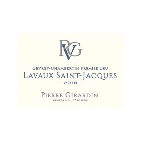 Domaine Pierre Girardin Gevrey-Chambertin 1er Cru "Lavaux Saint-Jacques" rouge 2018 magnum