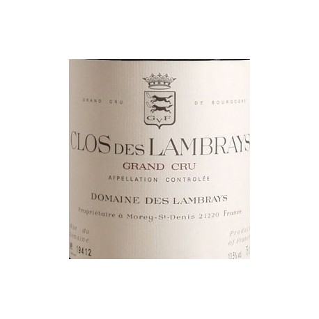 Clos des Lambrays Grand Cru 2018 etiquette