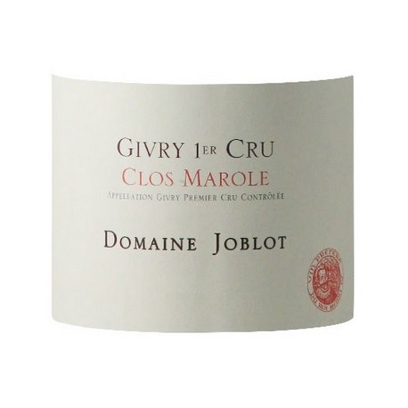 Domaine Joblot Givry 1er Cru Clos Marole rouge 2018 etiquette