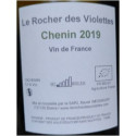 Le Rocher des Violettes VdF "Chenin" blanc sec 2019 contre etiquette