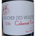 Rocher des Violettes Xavier Weisskopf Touraine Cabernet Franc 2016 etiquette bouteille