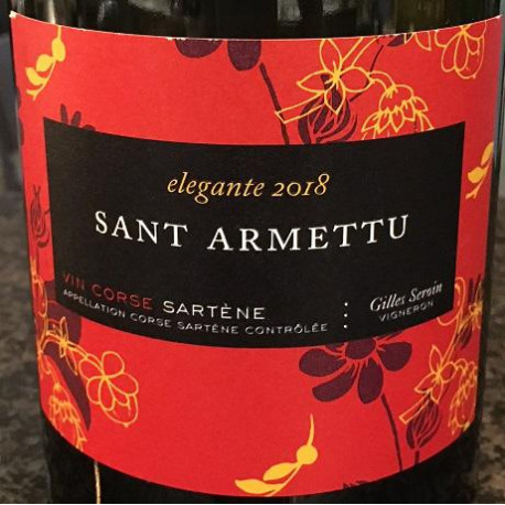 Domaine Sant Armettu Sartene Elegante rouge 2018 etiquette