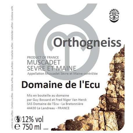 Domaine de l'Ecu Orthogneiss 2013