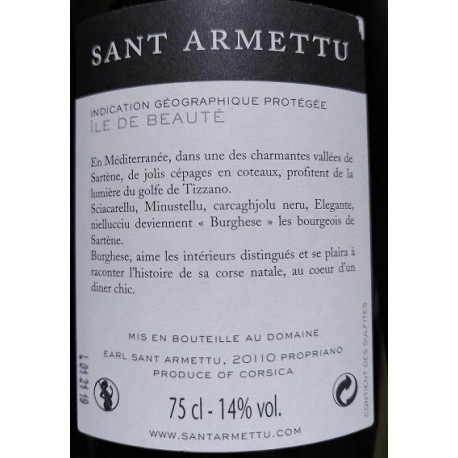 Domaine Sant Armettu Burghese red 2017