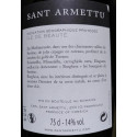 Domaine Sant Armettu IGP Burghese rouge 2017 contre etiquette