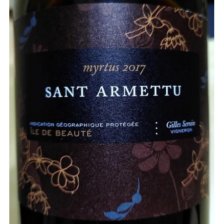 Domaine Sant Armettu Myrtus rouge 2017 etiquette