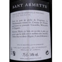 Domaine Sant Armettu Myrtus rouge 2017 contre etiquette