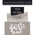 Francois VIllard Cote Rotie Gallet blanc 2018 etiquette