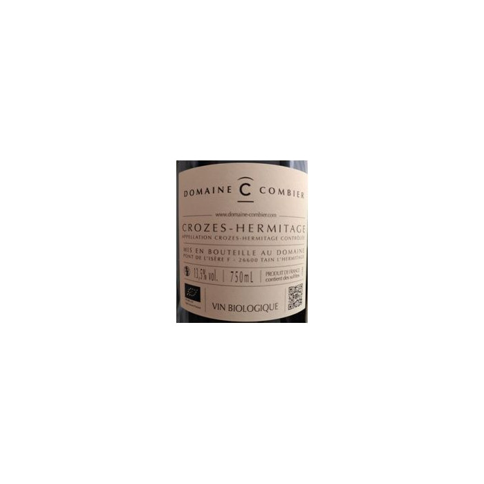 Domaine Combier Crozes-Hermitage Domaine rouge 2019 contre etiquette