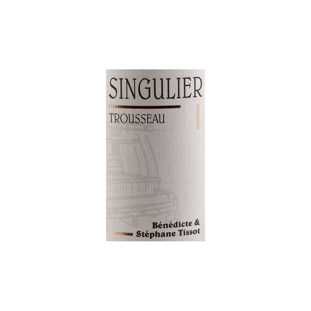 Domaine Tissot Arbois Trousseau "Singulier" rouge 2019 etiquette