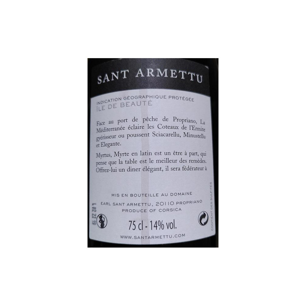 Domaine Sant Armettu Myrtus red 2017