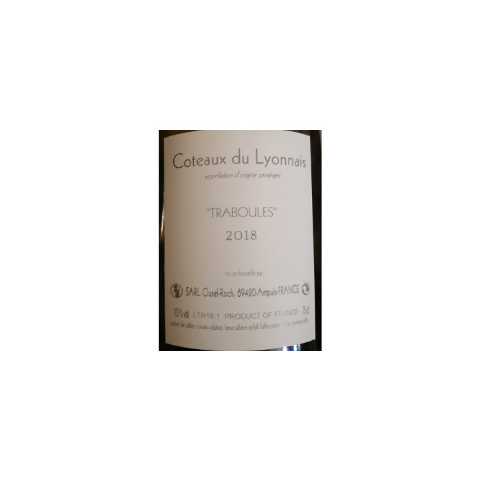 Domaine Clusel-Roch Coteaux du Lyonnais "Traboules" red 2018