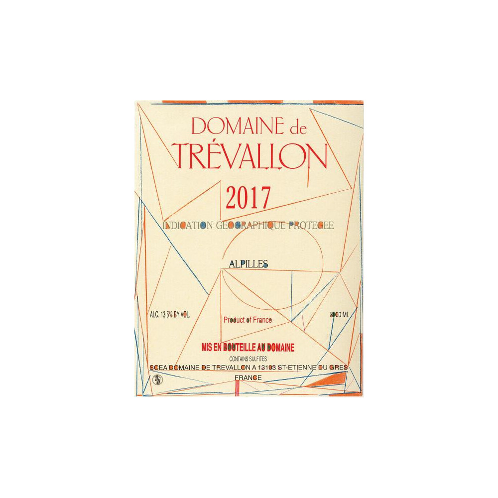 Domaine de Trévallon rouge 2017 etiquette