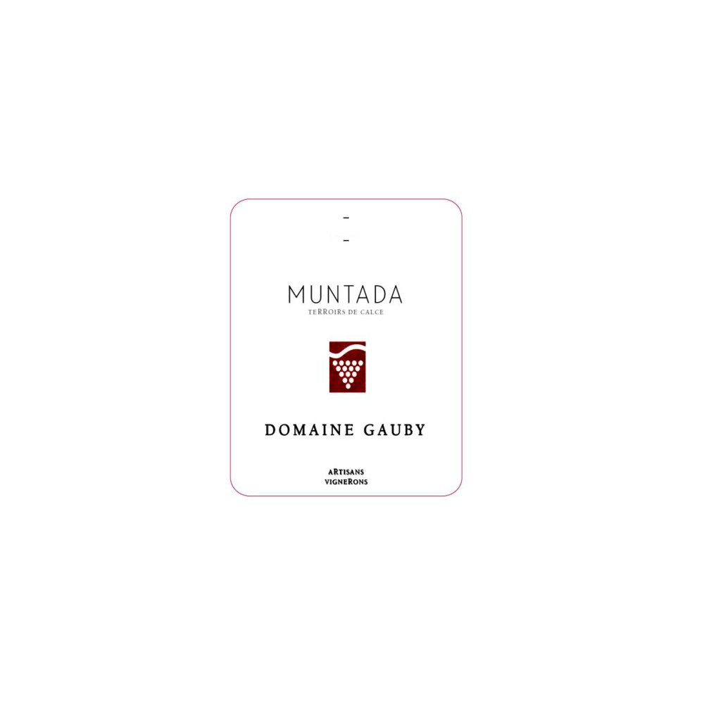 Domaine Gauby "Muntada" rouge 2016 etiquette