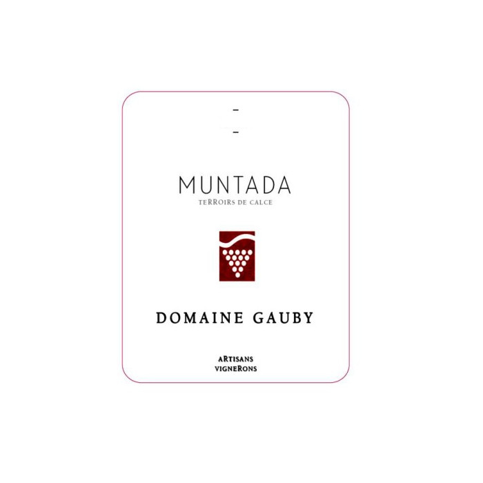 Domaine Gauby "Muntada" rouge 2016 etiquette
