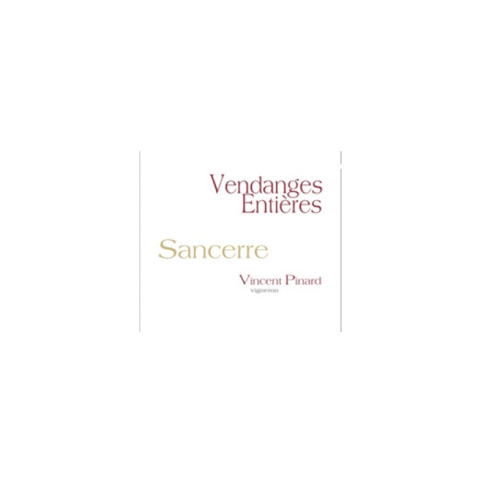 Vincent Pinard Sancerre Vendanges Entières 2018 etiquette