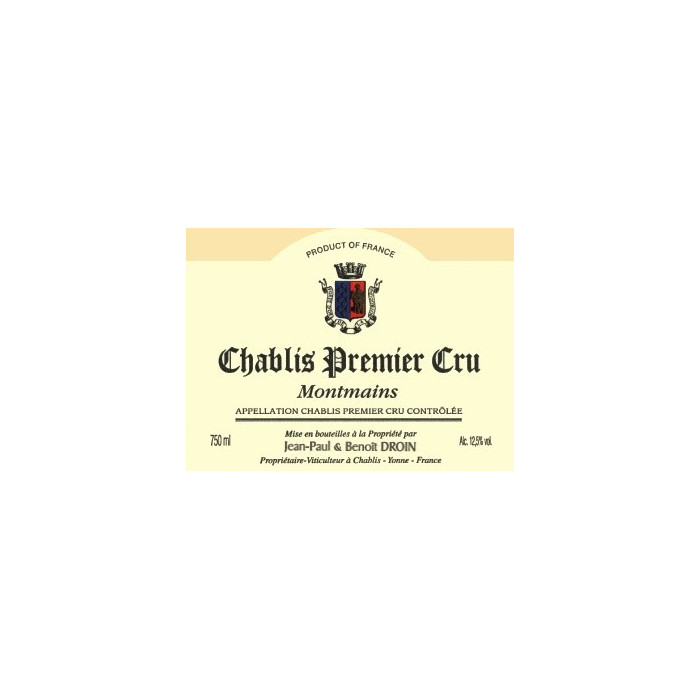 Domaine Droin Chablis 1er Cru "Montmains" 2019