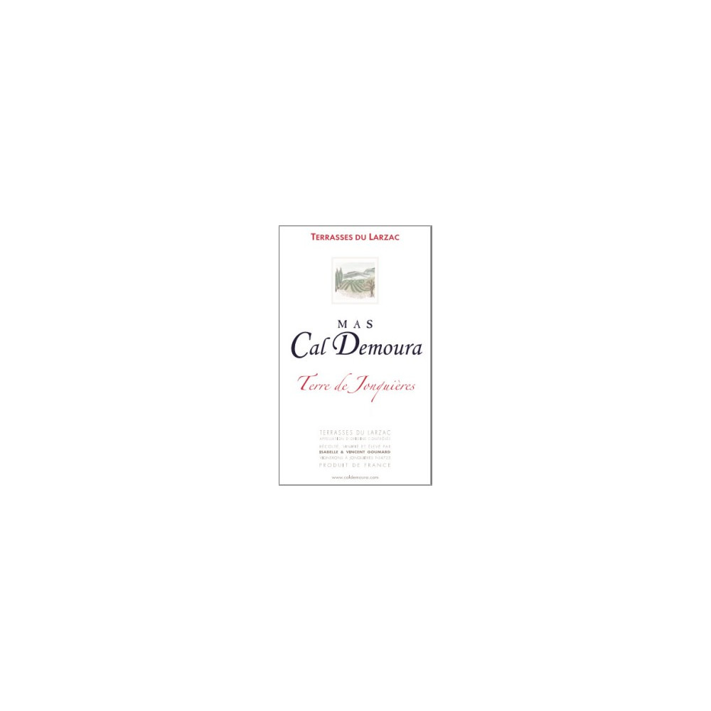 Mas Cal Demoura "Terre de Jonquieres" rouge 2017 etiquette Mas Cal Demoura "Terre de Jonquieres" rouge 2017 etiquette