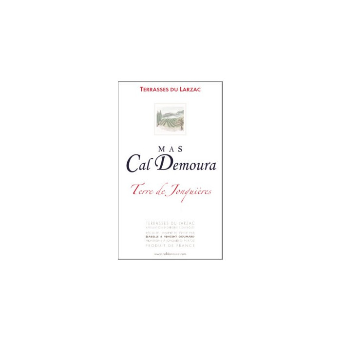 Mas Cal Demoura "Terre de Jonquieres" rouge 2017 etiquette Mas Cal Demoura "Terre de Jonquieres" rouge 2017 etiquette