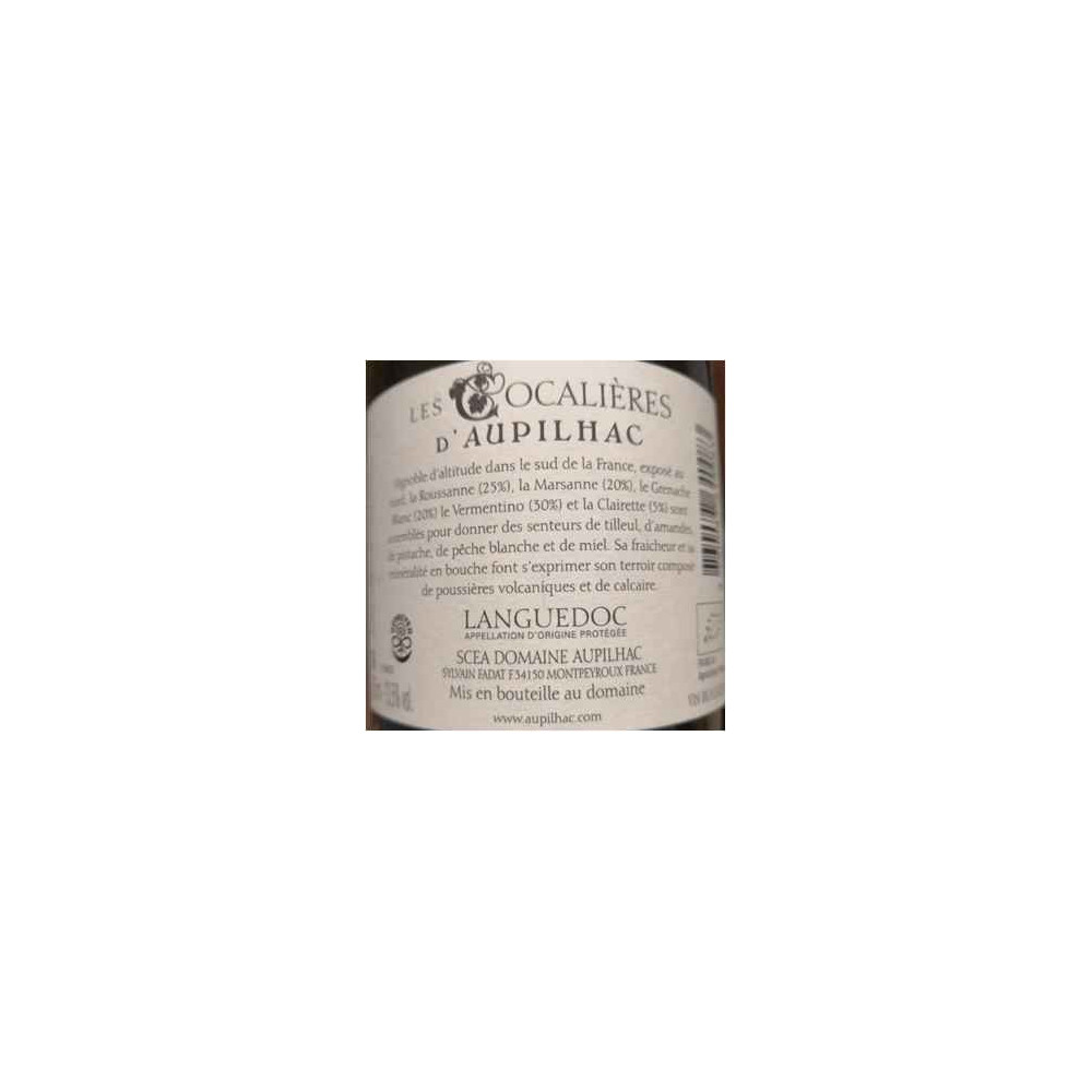 Domaine d'Aupilhac  "Les Cocalieres" white 2019