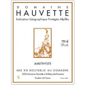 Domaine Hauvette "Amethyste" rouge 2018 etiquette