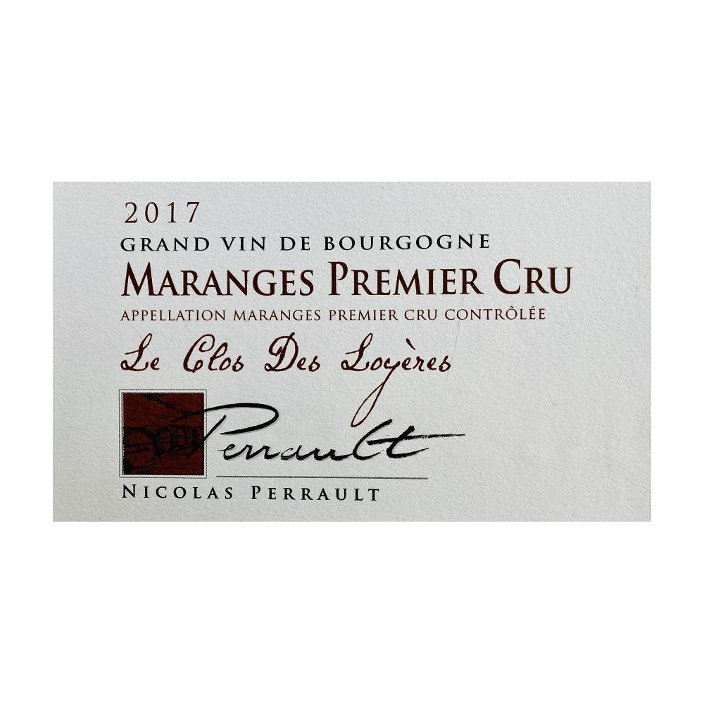 Domaine Nicolas Perrault Maranges 1er Cru "Les Loyères " red 2017