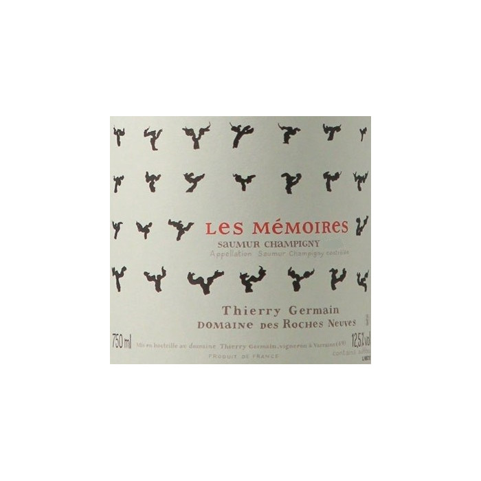 domaine des roches neuves saumur champigny les memoires 2019 etiquette domaine des roches neuves saumur champigny les memoires 2019 etiquette