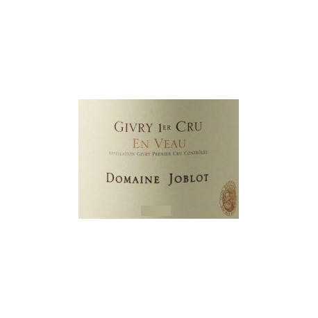 Domaine Joblot Givry 1er Cru "En Veau" blanc sec 2019 etiquette