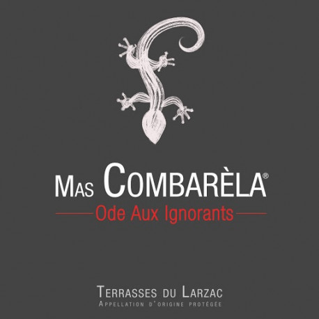 Mas Combarèla Terrasses du Larzac "Ode aux Ignorants" rouge 2018 etiquette
