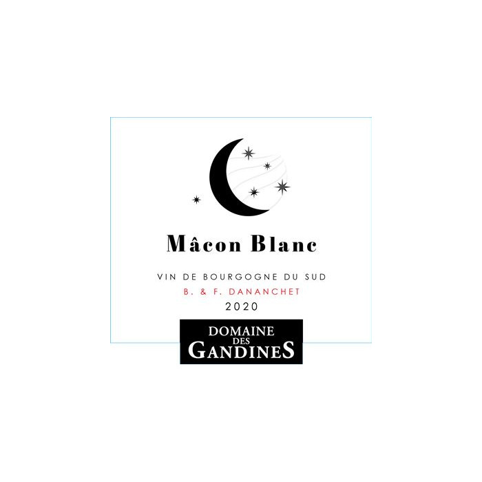 Domaine Des Gandines Mâcon blanc sec 2020 bouteille