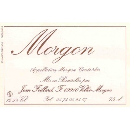Jean foillard morgon 2018 etiquette Jean foillard morgon 2018 etiquette
