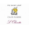 Clos Marie Pic Saint Loup l'olivette 2019 etiquette