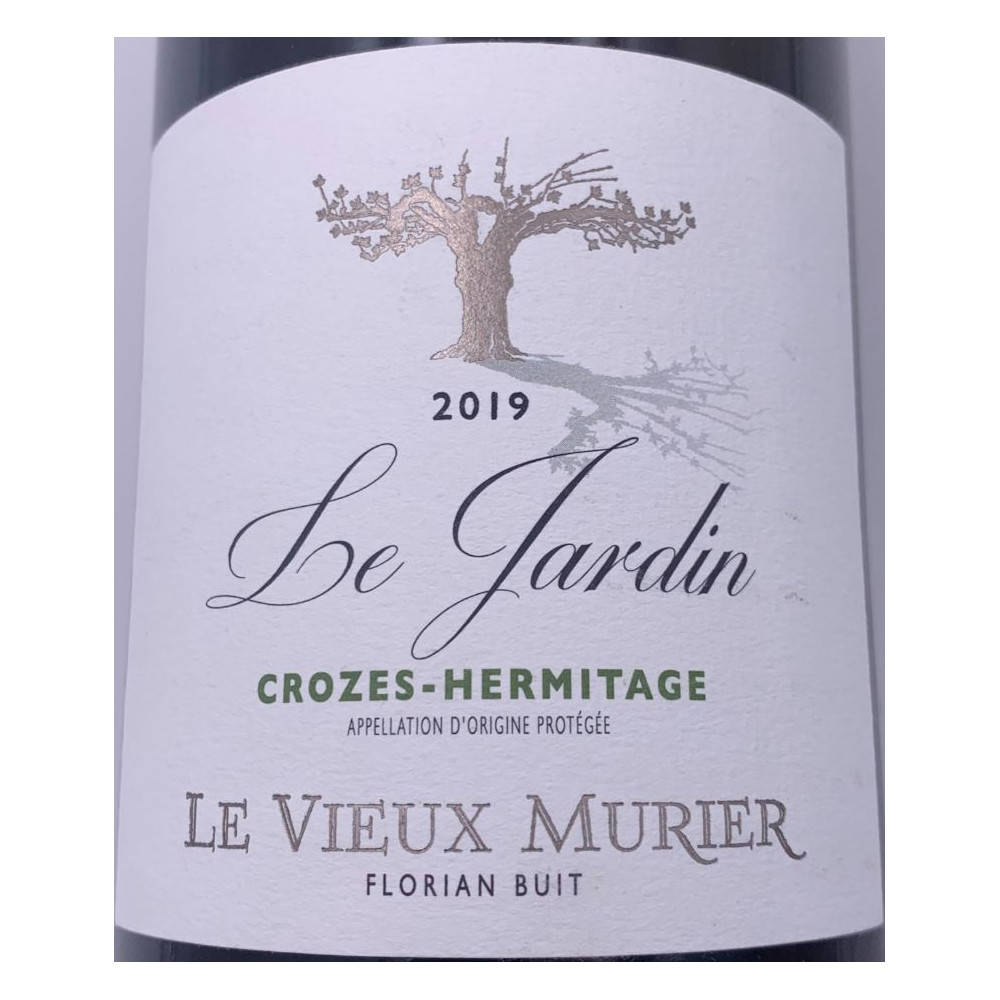 Le Vieux Murier Crozes Hermitage "Le Jardin" blanc sec 2019 etiquette
