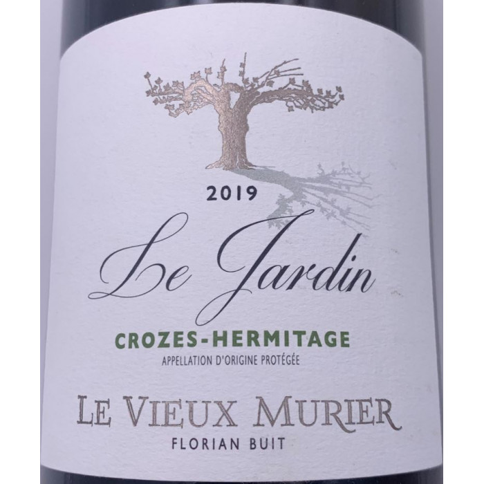 Le Vieux Murier Crozes Hermitage "Le Jardin" blanc sec 2019 etiquette
