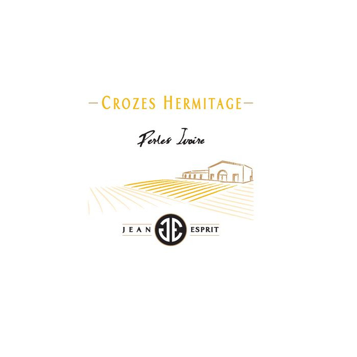 Domaine Jean Esprit Crozes Hermitage "Perles Ivoire" blanc sec 2019 etiquette