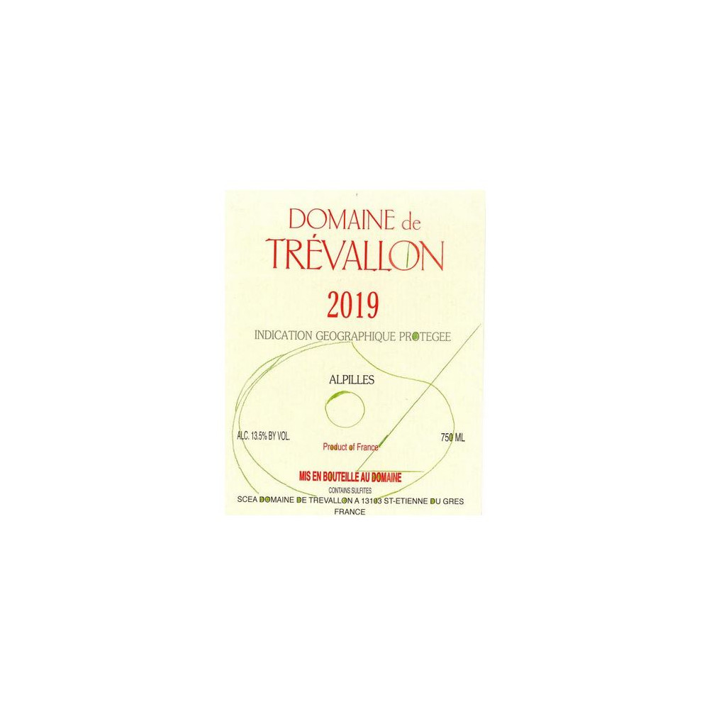 Domaine de Trevallon white 2019