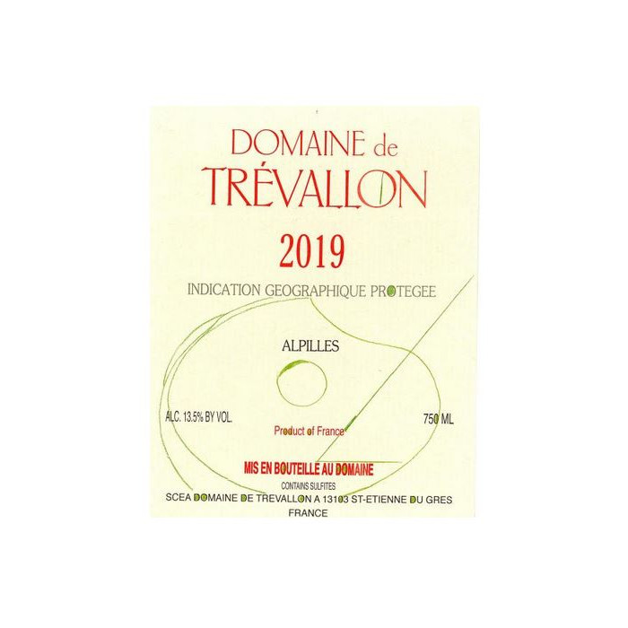 Domaine de Trevallon white 2019