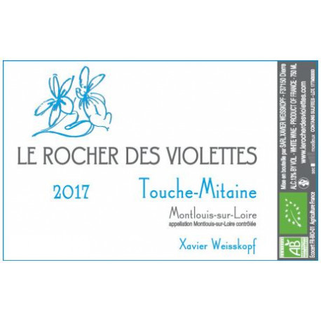 Rocher des Violettes Xavier Weisskopf Touche Mitaine 2019 etiquette