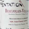 Domaine Jean-Claude Lapalu Beaujolais Villages "Tentation" rouge 2020 etiquette