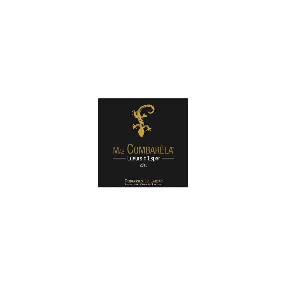 Mas Combarèla Terrasses du Larzac "Lueurs d'Espar" rouge 2018 etiquette