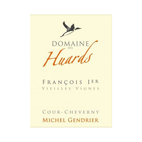 Domaine des Huards Cour-Cheverny "François 1er" blanc sec 2017 etiquette Domaine des Huards Cour-Cheverny "François 1er" blanc sec 2017 etiquette