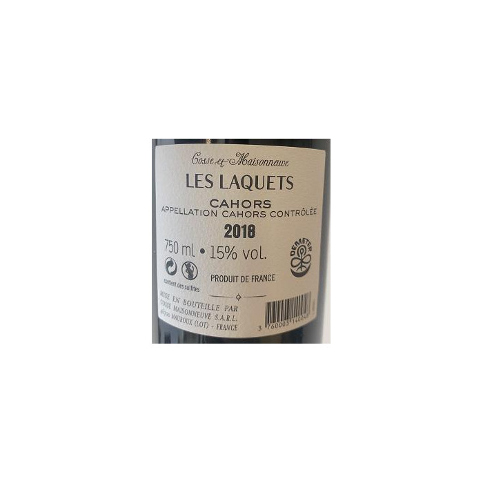 Domaine Cosse-Maisonneuve Cahors "Les Laquets" red 2018
