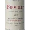 Jean Claude Lapalu brouilly cuvée des fous 2013