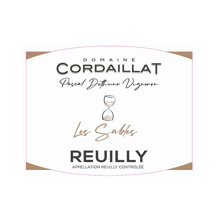 Domaine Cordaillat Reuilly "Les Sables" blanc sec 2018 etiquette