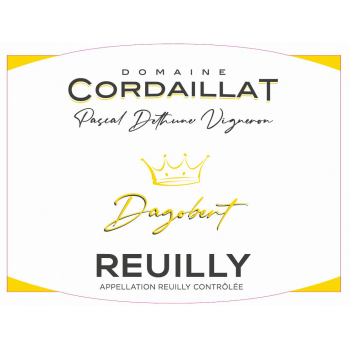 Domaine Cordaillat Reuilly "Dagobert" blanc 2018 etiquette