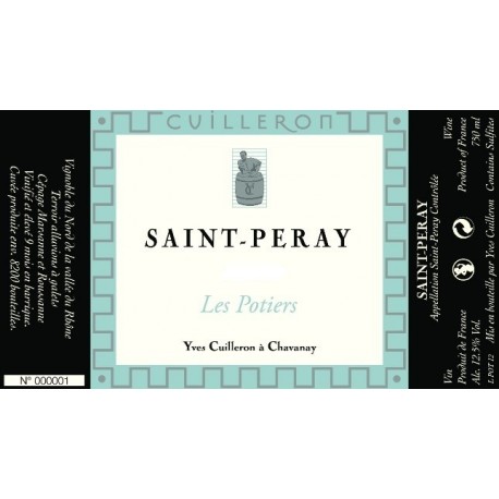 Domaine Yves Cuilleron Saint-Peray Les Potiers 2019 etiquette