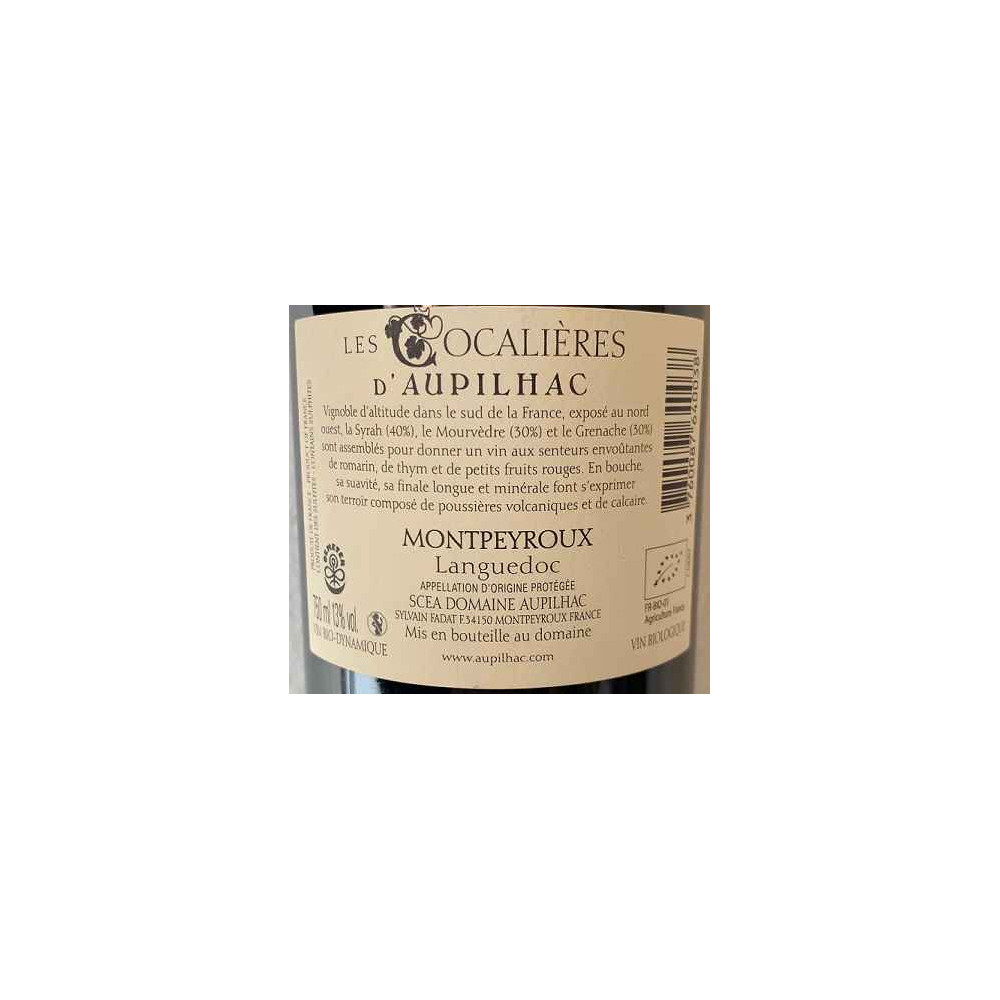 Domaine d'Aupilhac  "Les Cocalieres" red 2018