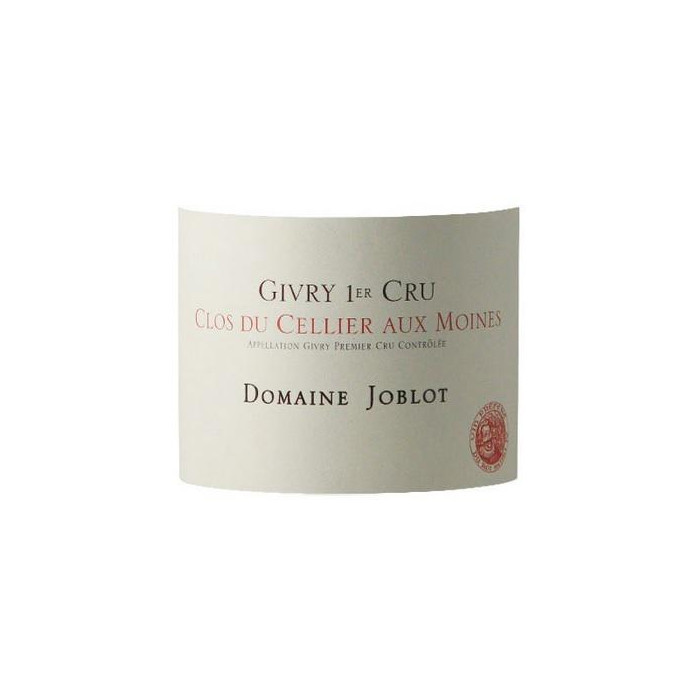 Domaine Joblot Givry 1er Cru Clos du Cellier Aux Moines  rouge 2017 etiquette